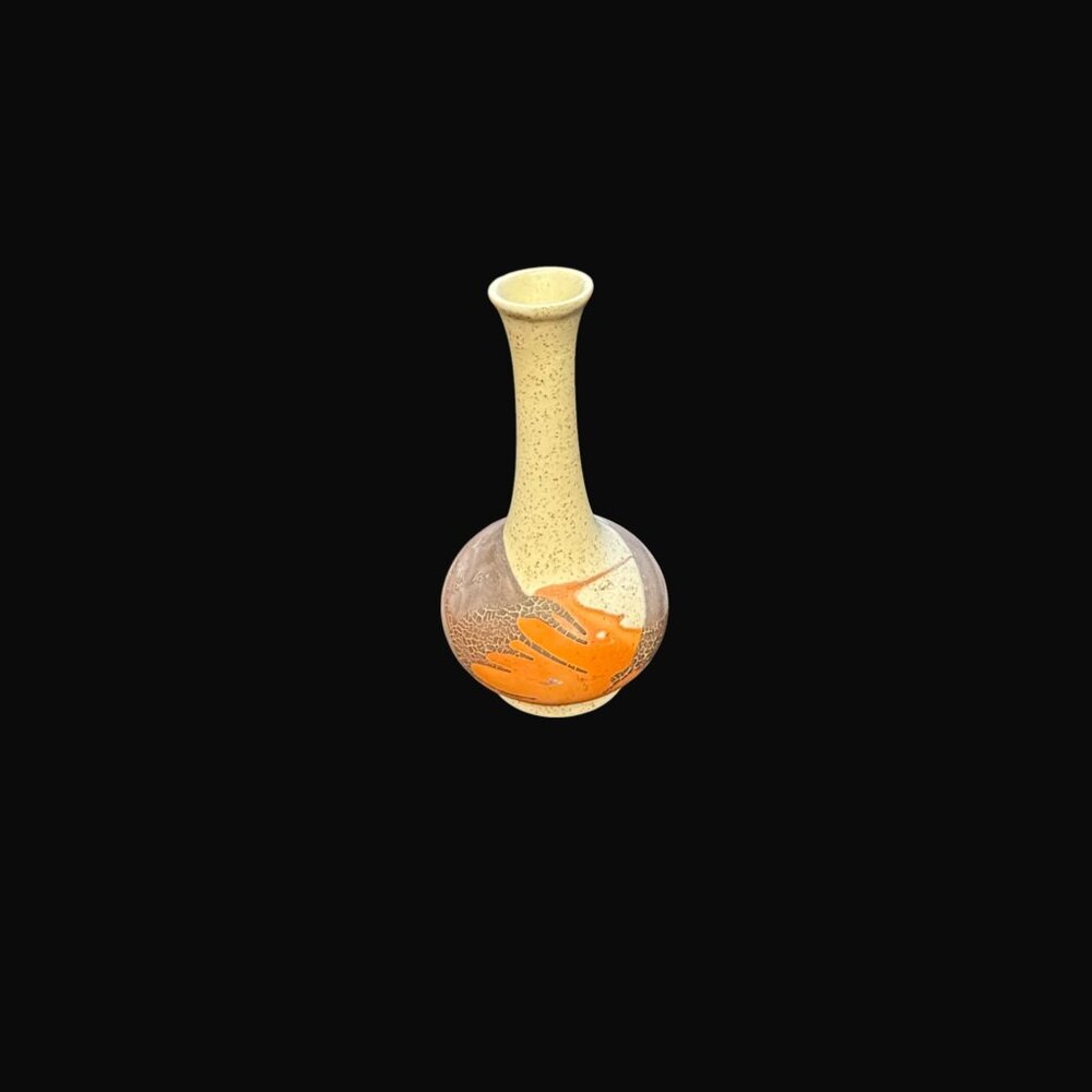 Vintage Royal Haeger Pottery Bud Vase – Mid Century Modern Speckled Glaze